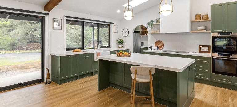 a big modern kitchen